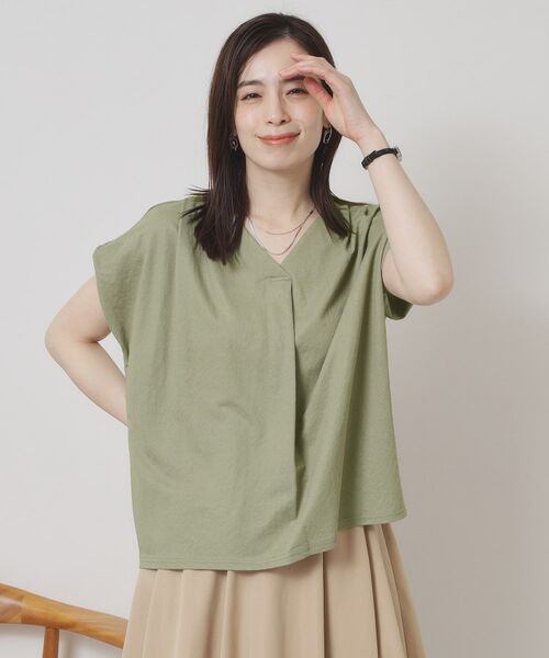 ITS'DEMO / イッツデモ シャツ・ブラウス | 【接触冷感／手洗い可】カノコスキッパーブラウス | 詳細8