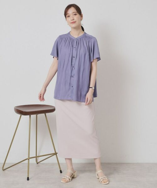 ITS'DEMO / イッツデモ シャツ・ブラウス | 【手洗い可】サテンフレア袖ブラウス | 詳細11