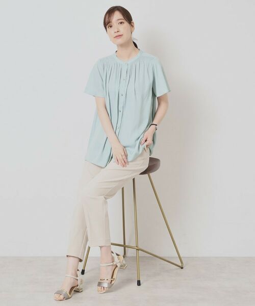 ITS'DEMO / イッツデモ シャツ・ブラウス | 【手洗い可】サテンフレア袖ブラウス | 詳細3