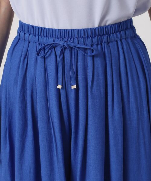 ITS'DEMO / イッツデモ ショート・ハーフ・半端丈パンツ | 【さらりタッチ／ウエストゴム／手洗い可】強撚スラブスカーチョ | 詳細16