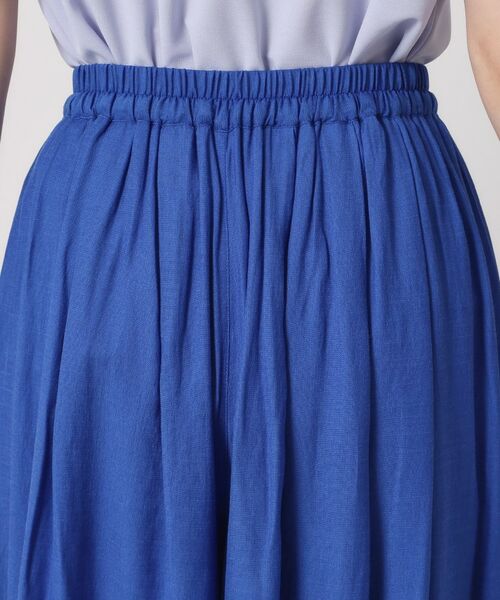 ITS'DEMO / イッツデモ ショート・ハーフ・半端丈パンツ | 【さらりタッチ／ウエストゴム／手洗い可】強撚スラブスカーチョ | 詳細17