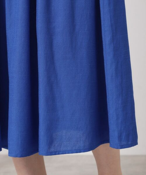 ITS'DEMO / イッツデモ ショート・ハーフ・半端丈パンツ | 【さらりタッチ／ウエストゴム／手洗い可】強撚スラブスカーチョ | 詳細18