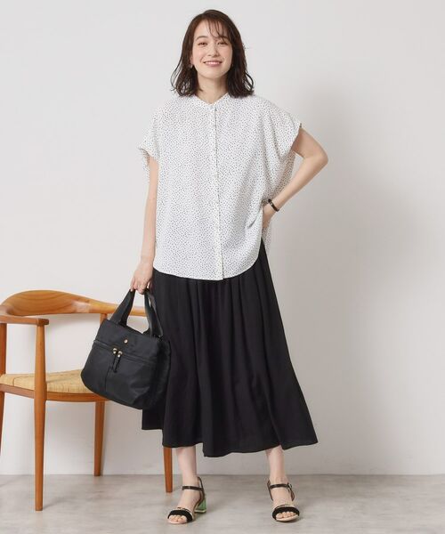 ITS'DEMO / イッツデモ ショート・ハーフ・半端丈パンツ | 【さらりタッチ／ウエストゴム／手洗い可】強撚スラブスカーチョ | 詳細3