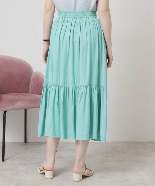 ITS'DEMO / イッツデモ ロング・マキシ丈スカート | 【ウエストゴム／手洗い可】強撚スラブスカート | 詳細19
