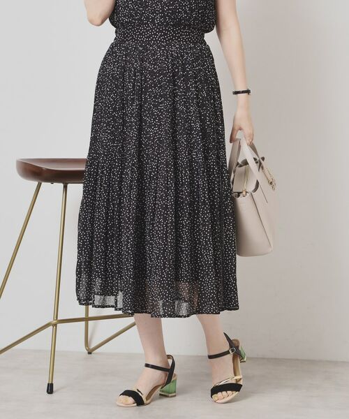 ITS'DEMO / イッツデモ スカート | 【手洗い可／ウエストゴム】楊柳プリーツスカート | 詳細13