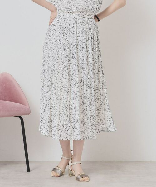 ITS'DEMO / イッツデモ スカート | 【手洗い可／ウエストゴム】楊柳プリーツスカート | 詳細9