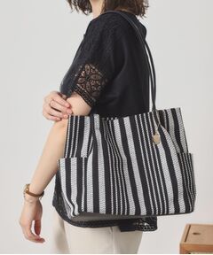 ITS'DEMO / イッツデモ トートバッグ | 【A4対応】ストライプタックトート