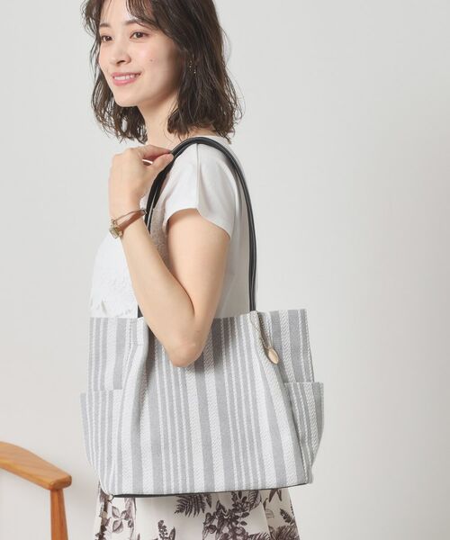 ITS'DEMO / イッツデモ トートバッグ | 【A4対応】ストライプタックトート | 詳細1