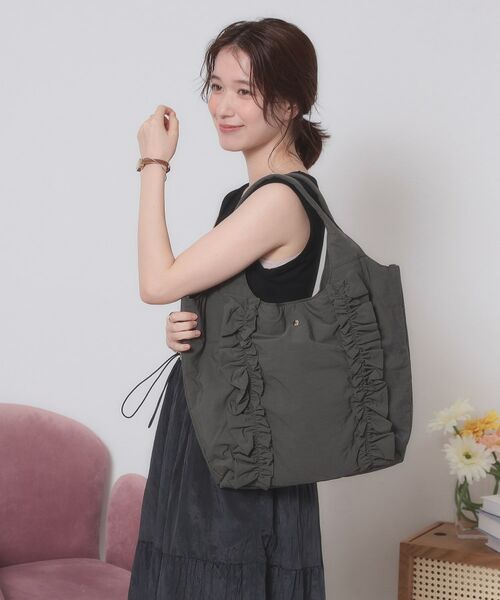 ITS'DEMO / イッツデモ トートバッグ | 【A4対応】フリルラウンドトート | 詳細1