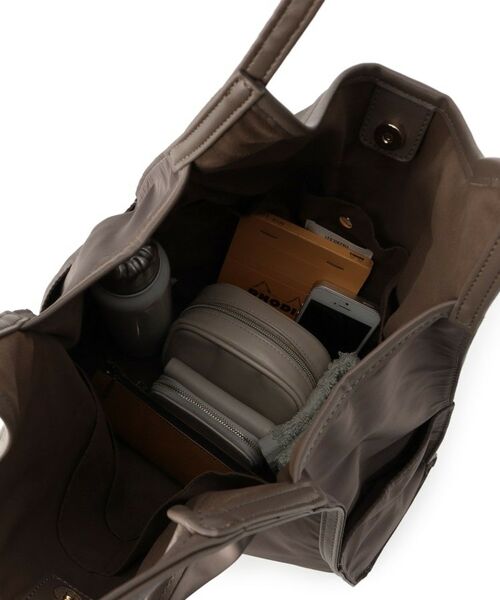 ITS'DEMO / イッツデモ トートバッグ | 【A4対応／9ポケット】合皮パイピング多ポケトート | 詳細20