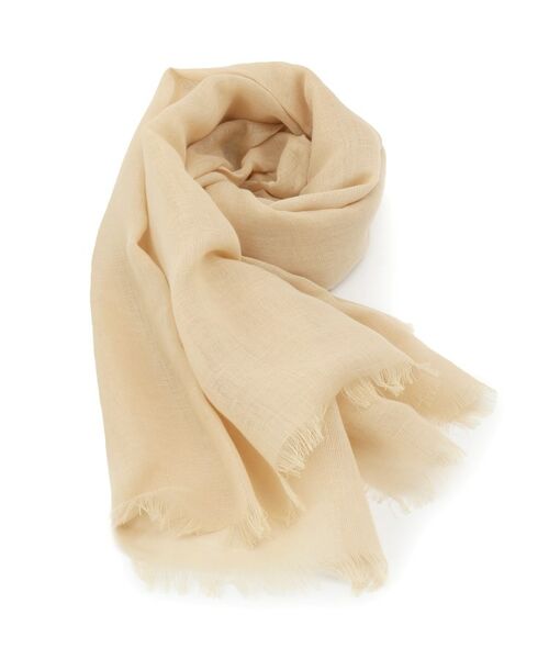 ITS'DEMO/イッツデモ 【UV/手洗い可】綿麻無地ストール ベージュ(052) 00(フリーサイズ) ITS'DEMO/イッツデモ 【UV/手洗い可】綿麻無地ストール ベージュ(052) 00(フリーサイズ)