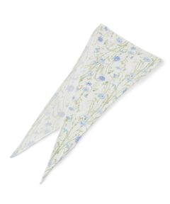 ITS'DEMO / イッツデモ バンダナ・スカーフ | 【接触冷感／UV／手洗い可】ボタニカル柄ひし形スカーフ