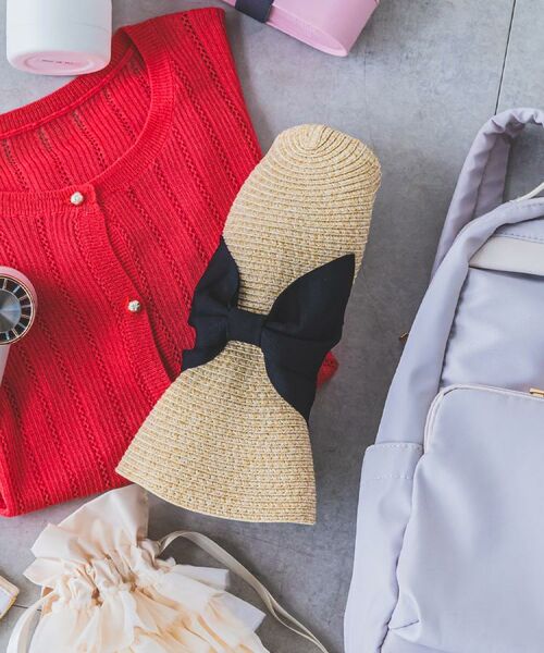 ITS'DEMO / イッツデモ ハット | 【畳める／サイズ調整可／手洗い可】コンパクトリボンハット | 詳細1