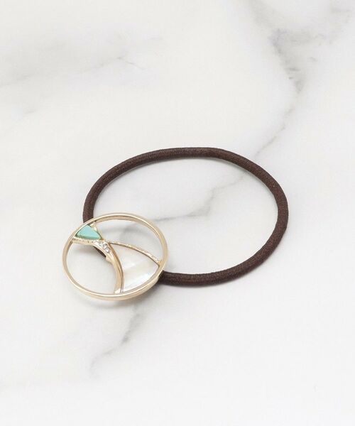 ITS'DEMO / イッツデモ ヘアアクセサリー | 透かしシェルヘアゴム | 詳細1