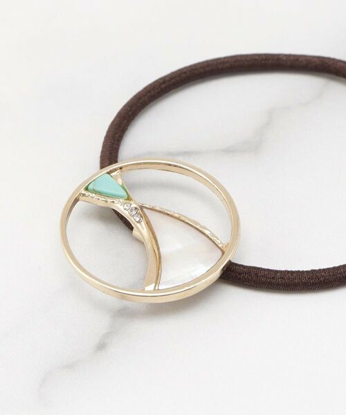 ITS'DEMO / イッツデモ ヘアアクセサリー | 透かしシェルヘアゴム | 詳細3