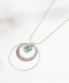 ITS'DEMO / イッツデモ ネックレス・ペンダント・チョーカー | 透かしターコイズリングネックレス