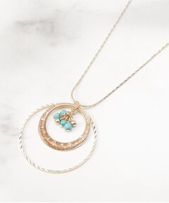 ITS'DEMO / イッツデモ ネックレス・ペンダント・チョーカー | 透かしターコイズリングネックレス