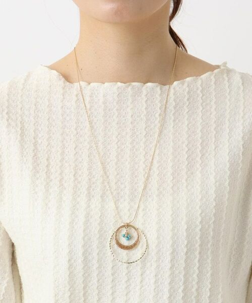 ITS'DEMO / イッツデモ ネックレス・ペンダント・チョーカー | 透かしターコイズリングネックレス | 詳細4