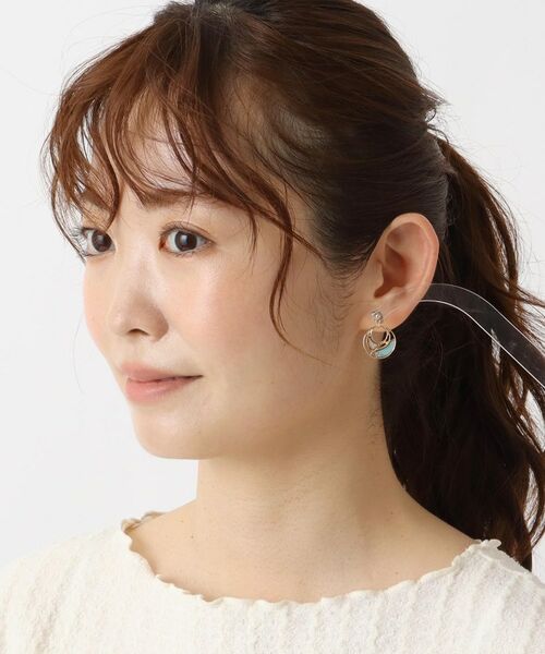 ITS'DEMO / イッツデモ ピアス・イヤリング | 透かしターコイズカラーピアス | 詳細4