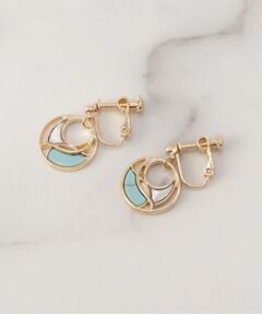 ITS'DEMO / イッツデモ ピアス・イヤリング | 透かしターコイズカラーイヤリング