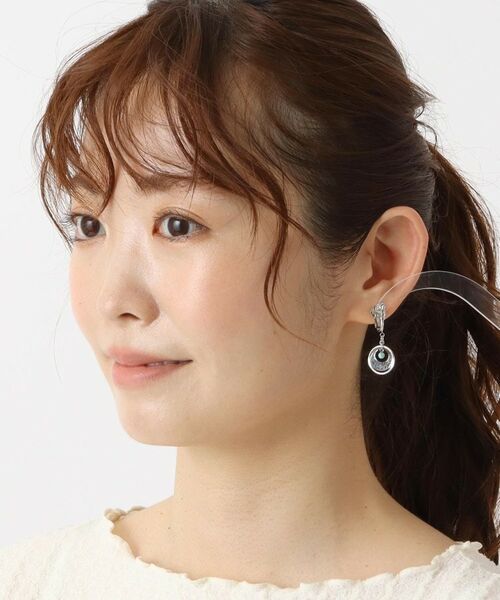 ITS'DEMO / イッツデモ ピアス・イヤリング | 透かしターコイズカラー揺れイヤリング | 詳細5