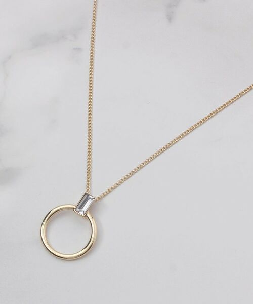 ITS'DEMO / イッツデモ ネックレス・ペンダント・チョーカー | スクエアストーングラスネックレス | 詳細1