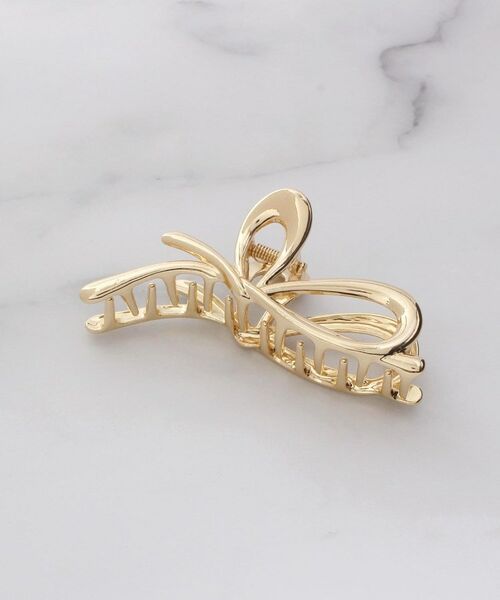 ITS'DEMO / イッツデモ ヘアアクセサリー | ニュアンスリボンメタルバンス | 詳細1