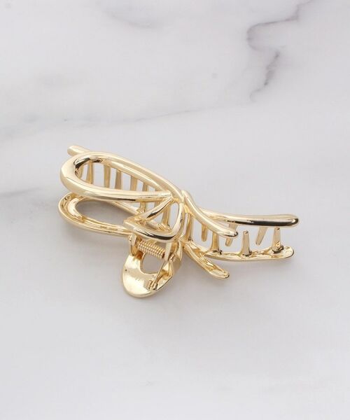 ITS'DEMO / イッツデモ ヘアアクセサリー | ニュアンスリボンメタルバンス | 詳細3