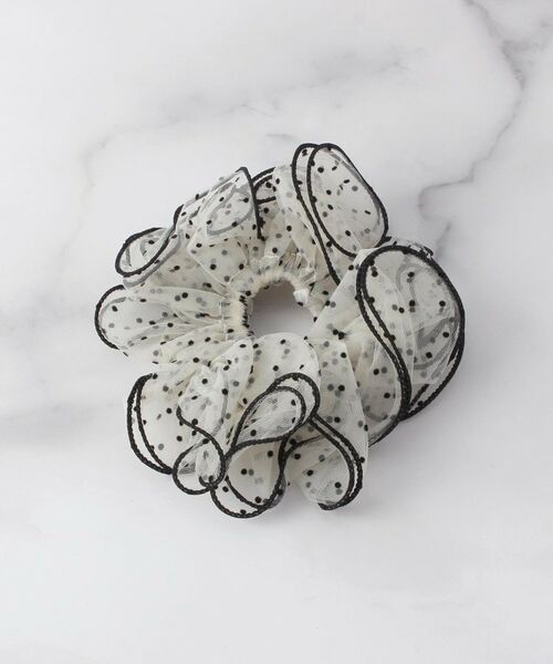 ITS'DEMO / イッツデモ ヘアアクセサリー | ドット柄チュールシュシュ | 詳細1