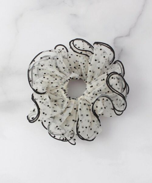 ITS'DEMO / イッツデモ ヘアアクセサリー | ドット柄チュールシュシュ | 詳細2