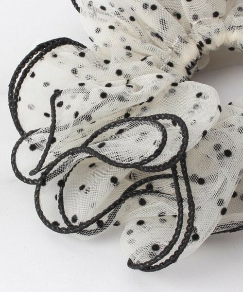 ITS'DEMO / イッツデモ ヘアアクセサリー | ドット柄チュールシュシュ | 詳細3