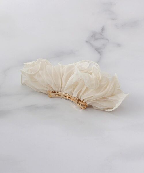 ITS'DEMO / イッツデモ ヘアアクセサリー | シュシュ見えボリュームバレッタ | 詳細3