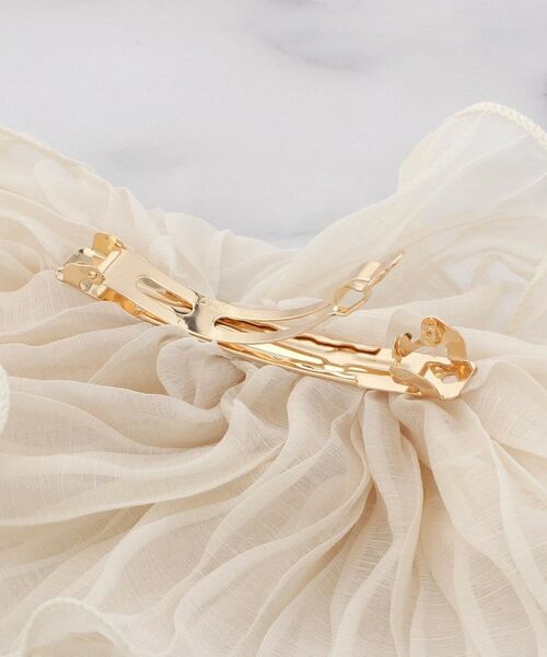 ITS'DEMO / イッツデモ ヘアアクセサリー | シュシュ見えボリュームバレッタ | 詳細4