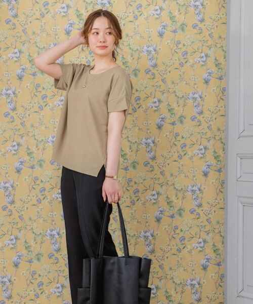 ITS'DEMO / イッツデモ カットソー | 【接触冷感／吸水速乾／洗濯機OK】サカリバ袖タックプルオーバー | 詳細2