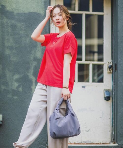 ITS'DEMO / イッツデモ カットソー | 【接触冷感／吸水速乾／洗濯機OK】サカリバ袖タックプルオーバー | 詳細3