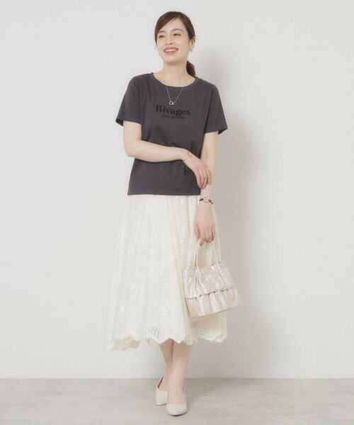 ITS'DEMO / イッツデモ Tシャツ | 【接触冷感／洗濯機OK】フロッキープリントTシャツ | 詳細10