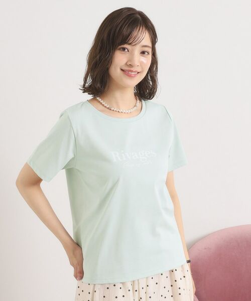 ITS'DEMO / イッツデモ Tシャツ | 【接触冷感／洗濯機OK】フロッキープリントTシャツ | 詳細14