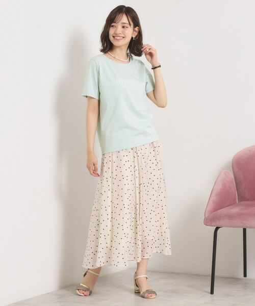 ITS'DEMO / イッツデモ Tシャツ | 【接触冷感／洗濯機OK】フロッキープリントTシャツ | 詳細15