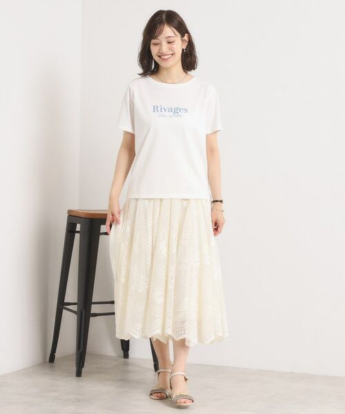 ITS'DEMO / イッツデモ Tシャツ | 【接触冷感／洗濯機OK】フロッキープリントTシャツ | 詳細3