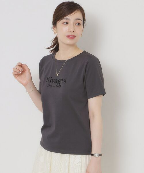 ITS'DEMO / イッツデモ Tシャツ | 【接触冷感／洗濯機OK】フロッキープリントTシャツ | 詳細9