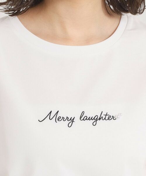 ITS'DEMO / イッツデモ Tシャツ | 【接触冷感／洗濯機OK】刺繍×パール調ロゴフレンチT | 詳細16