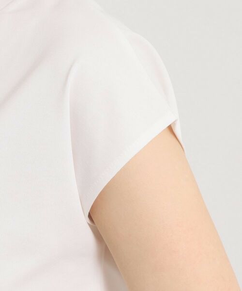 ITS'DEMO / イッツデモ Tシャツ | 【接触冷感／洗濯機OK】刺繍×パール調ロゴフレンチT | 詳細17