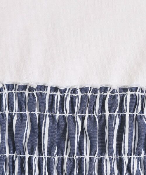 ITS'DEMO / イッツデモ カットソー | 【手洗い可】ストライプビスチェ風トップス | 詳細12
