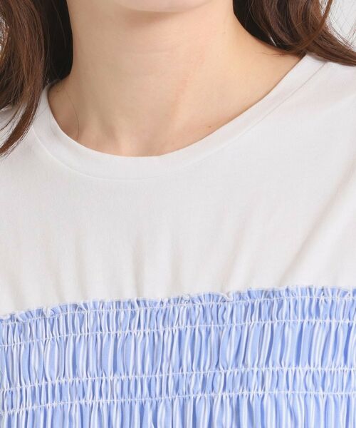 ITS'DEMO / イッツデモ カットソー | 【手洗い可】ストライプビスチェ風トップス | 詳細16