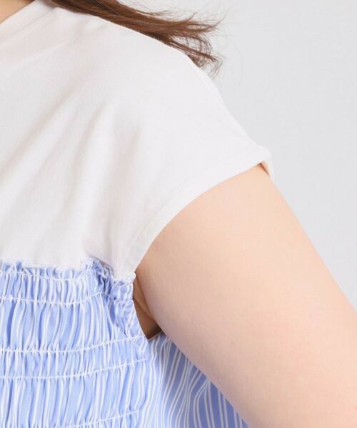 ITS'DEMO / イッツデモ カットソー | 【手洗い可】ストライプビスチェ風トップス | 詳細17