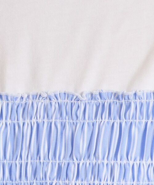 ITS'DEMO / イッツデモ カットソー | 【手洗い可】ストライプビスチェ風トップス | 詳細4