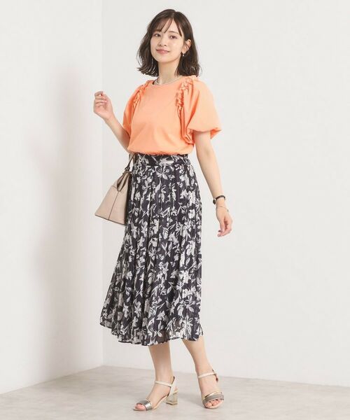 ITS'DEMO / イッツデモ カットソー | 【手洗い可】パール調飾り付きパフ袖プルオーバー | 詳細15