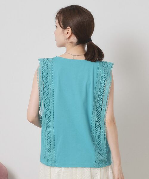 ITS'DEMO / イッツデモ カットソー | 【洗濯機OK】ショルダーレースプルオーバー | 詳細10