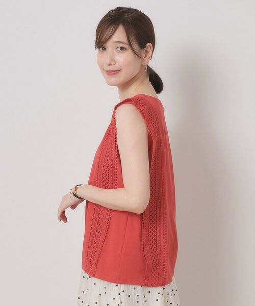 ITS'DEMO / イッツデモ カットソー | 【洗濯機OK】ショルダーレースプルオーバー | 詳細14