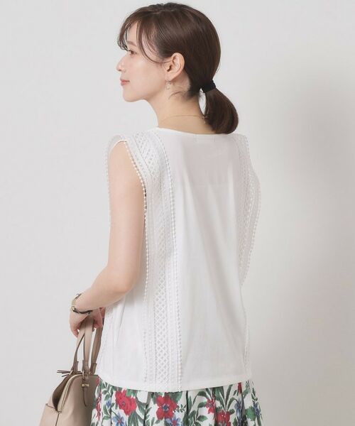 ITS'DEMO / イッツデモ カットソー | 【洗濯機OK】ショルダーレースプルオーバー | 詳細2